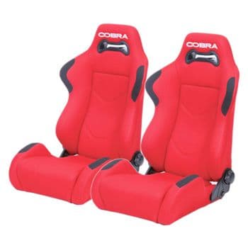 2x Cobra Daytona Seats for Volkswagen Transporter T6 (2016-) including fitting kit