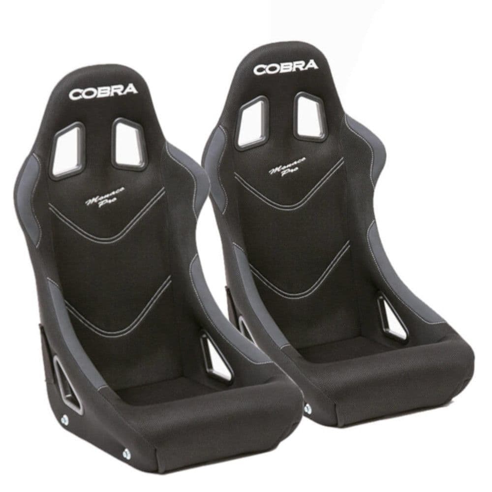 2x Cobra Monaco Pro Seats for Audi TT Mk1 (1998-2006) including fitting kit