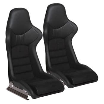 2x Cobra Nogaro Seats for Aston Martin V12 Vantage (2005-2018) including fitting kit