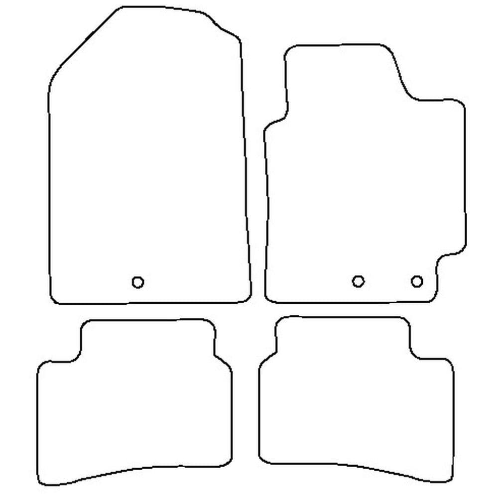 Autostyle Tailored Car Mats for Kia RIO from 2018 onwards Cobra Seats