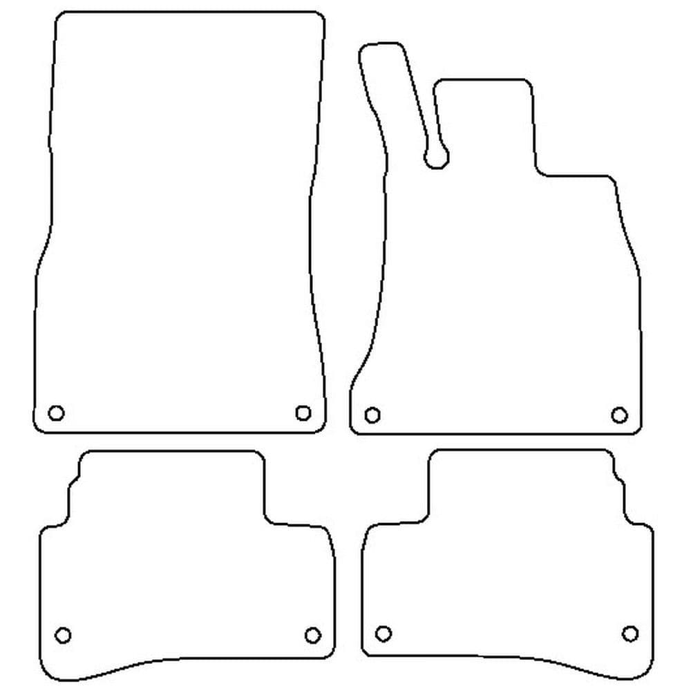 Autostyle Tailored Car Mats for Mercedes S Class W222 Saloon SWB from 2013 onwards Cobra Seats