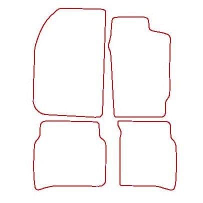 HTASFGA Black Carpet Floor Mats For Toyota Celica 1999-2005 – 4-Piece Set (Velour)