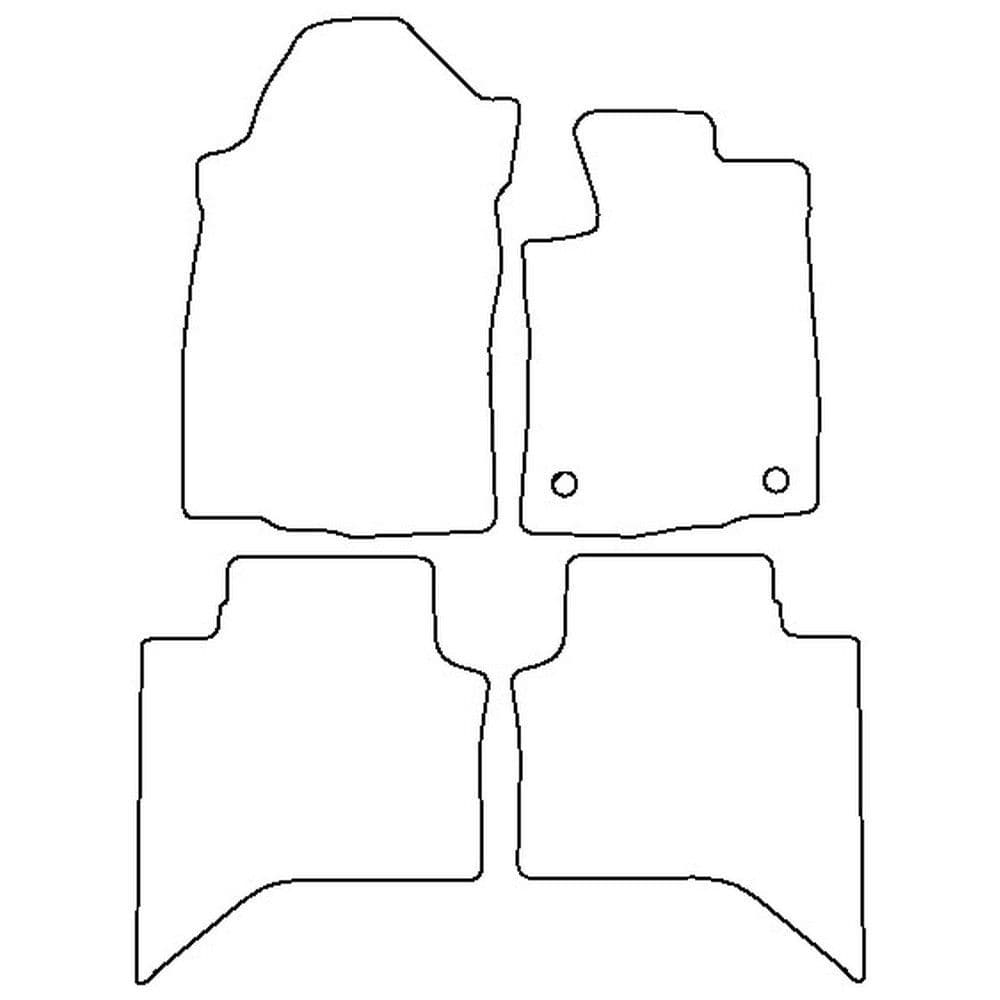 Autostyle Tailored Car Mats for Toyota HILUX DOUBLECAB from 2017