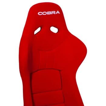 Cobra Nogaro Clubsport Seat (with Harness Slots) - Ebisu Edition - Red Nylon - Small Logo