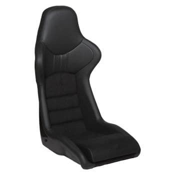 Cobra Nogaro Street Seat (no Harness Slots) - Black Amalfi + Dinamica Centres