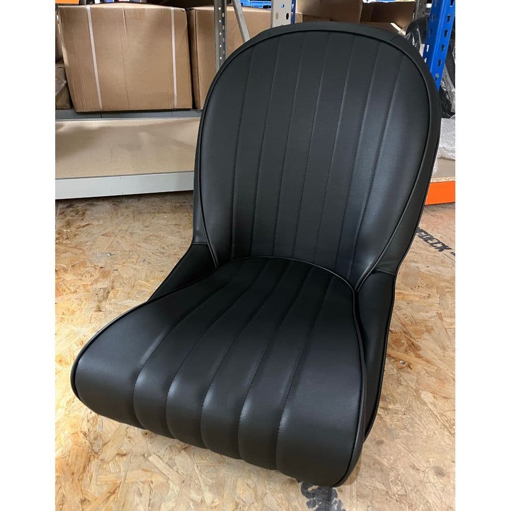 Cobra Roadster SS Bucket Seat Black Vinyl with Piping Cobra Seats Shop