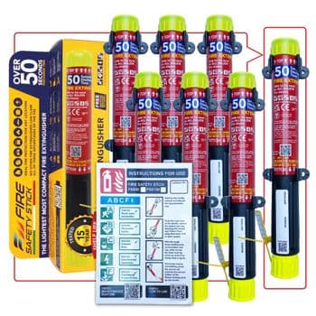 Fire Safety Stick Holiday Let/HMO 6 Pack + Free Stick