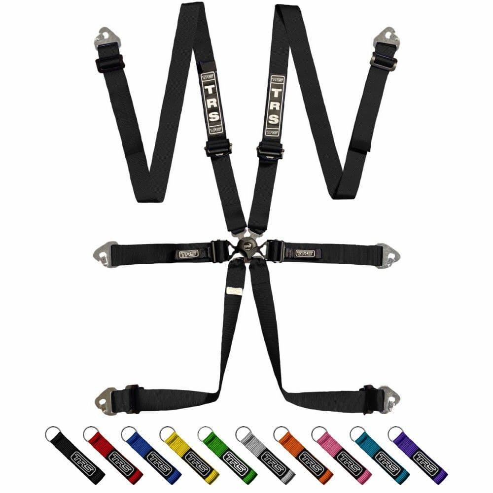 TRS International 6 Point FIA Quick Adjuster HANS Harness