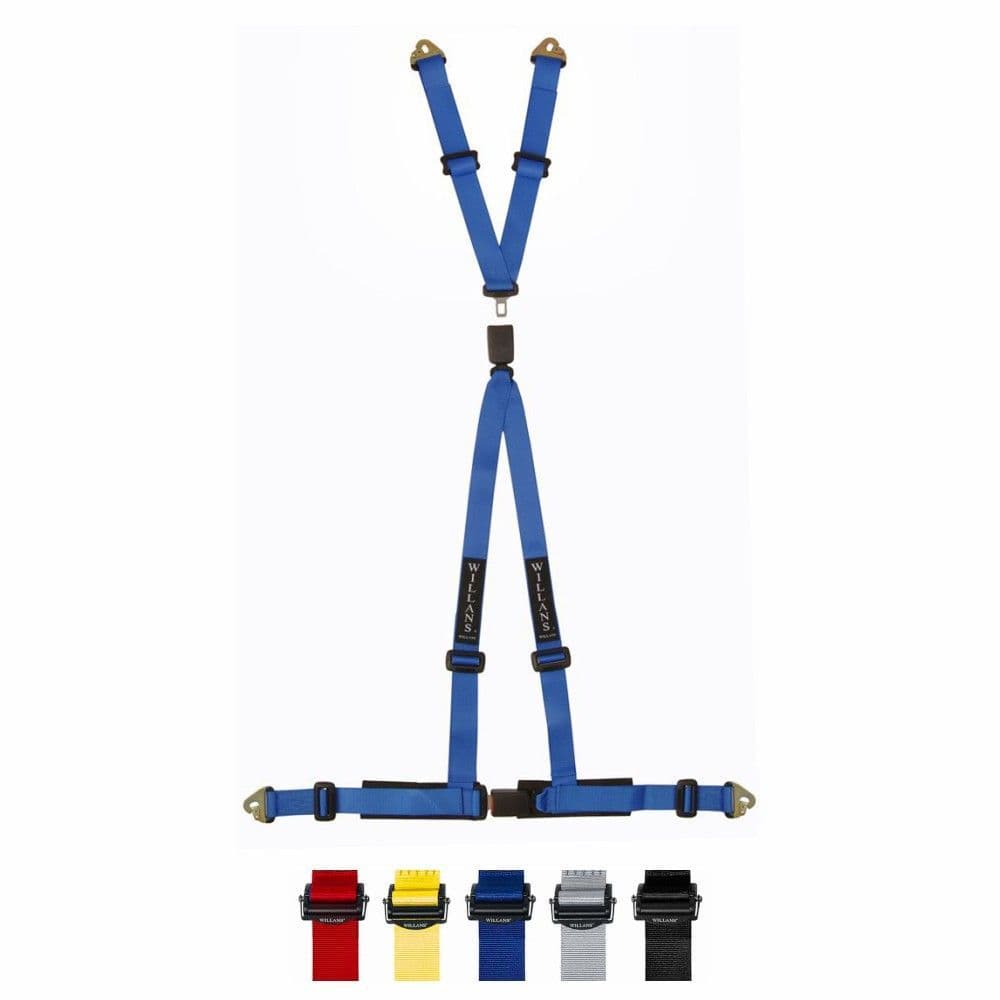 4 Point Track Willans 4 Point Track Day Quick Release Tail Harness | Cobra Seats Shop