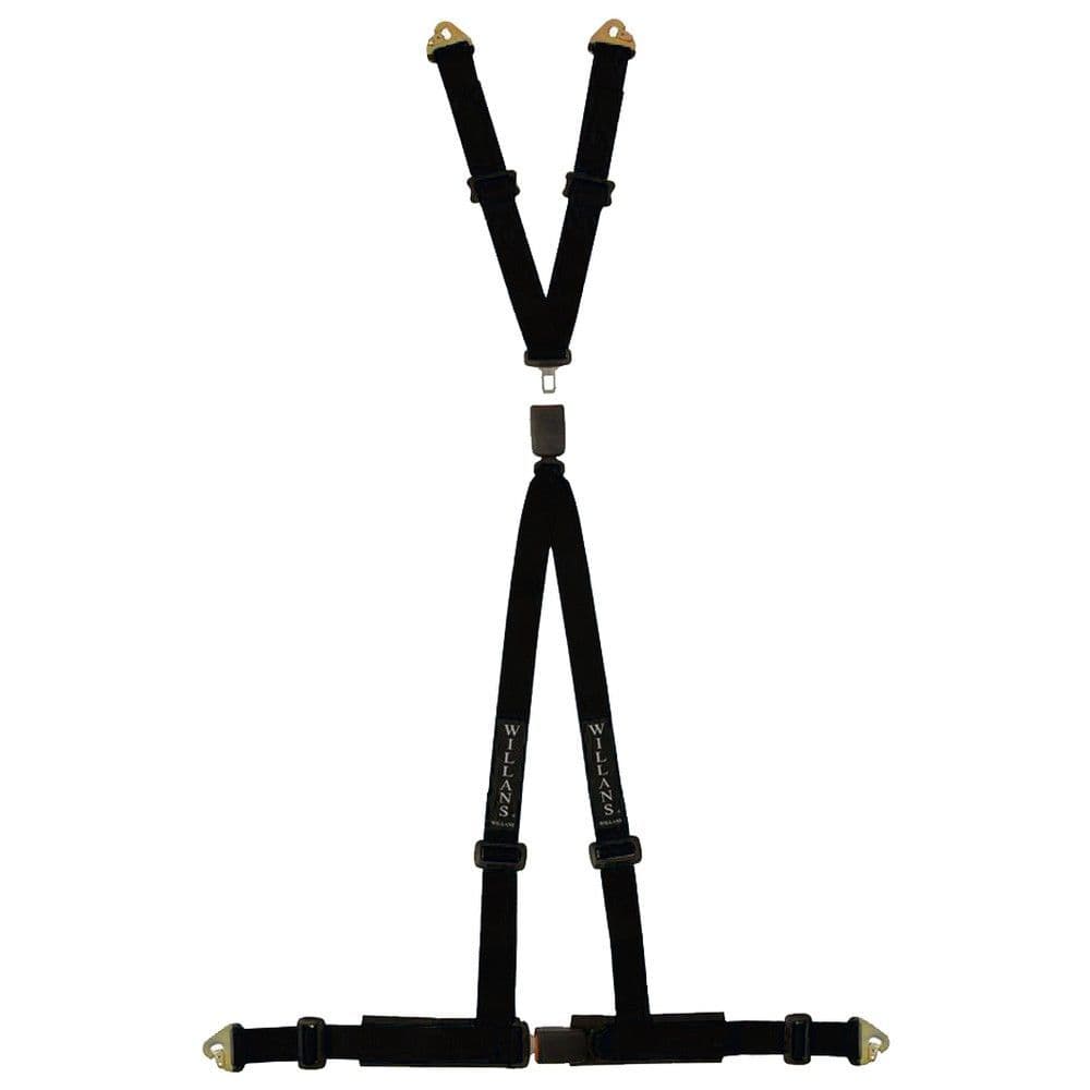 4 Point Track Willans 4 Point Track Day Quick Release Tail Harness | Cobra Seats Shop