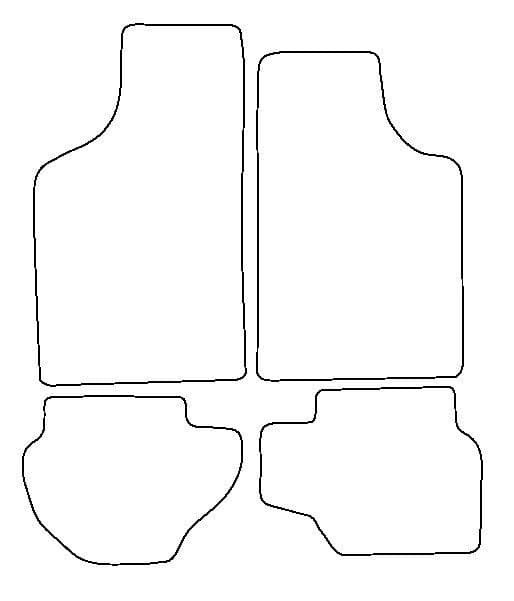 Autostyle Tailored Car Mats for Ford FIESTA MK1 / FIESTA MK2 from 1976