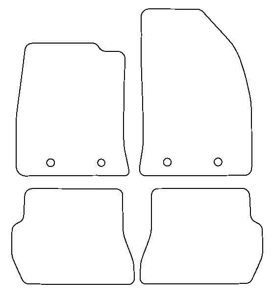 Autostyle Tailored Car Mats for Ford FIESTA MK6 Facelift Left Hand