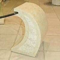 Mactan Stone Poseidon Round Coffee Table - Polished Stone