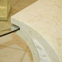 Mactan Stone Poseidon Round Coffee Table - Polished Stone