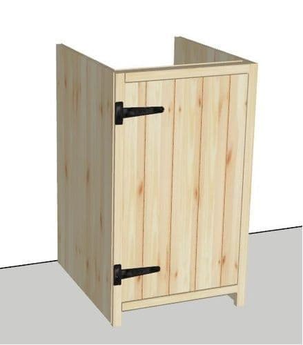 (CLEARANCE) (1 IN STOCK) Rustic 440mm 1 door base unit