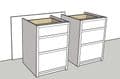 1200mm Mini Drawer Pack Island