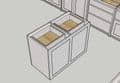 1200mm Mini Drawer Pack Island