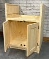Farmhouse Traditional Style Pine 2 Door 600 Belfast  Kitchen Base Unit (Overall width is 670mm)