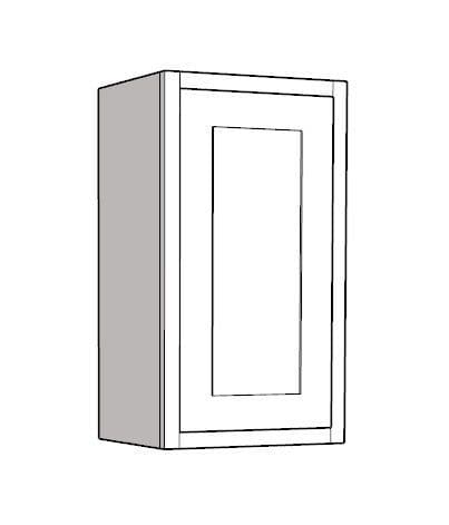 In-Frame Adjustable Style 1 Door Wall Unit, 400mm Wide