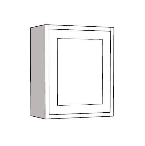 In-Frame Adjustable Style 1 Door Wall Unit, 600mm Wide