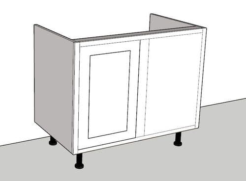 In-Frame Adjustable Style Corner Return Cabinet (1000mm - 1100mm Wide) Left Hand