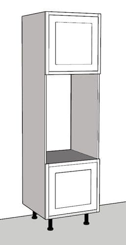 In-Frame Adjustable Style Double Oven Housing Kitchen Larder 600mm Wide