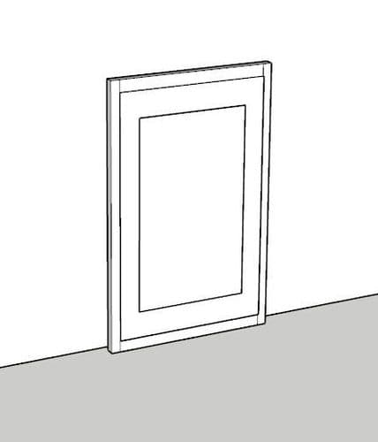 In-Frame Adjustable Style Integrated Appliance Door 450mm Wide