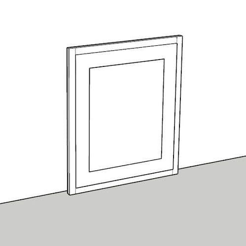 In-Frame Adjustable Style Integrated Appliance Door 600mm Wide