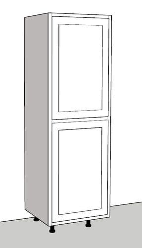 In-Frame Adjustable Style Integrated Fridge Freezer Larder Unit 50/50 Split