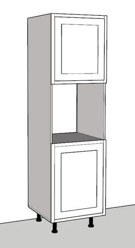 In-Frame Adjustable Style Single Oven Housing Kitchen Larder Unit 600mm Wide