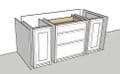 Island With Built In Room For Dining