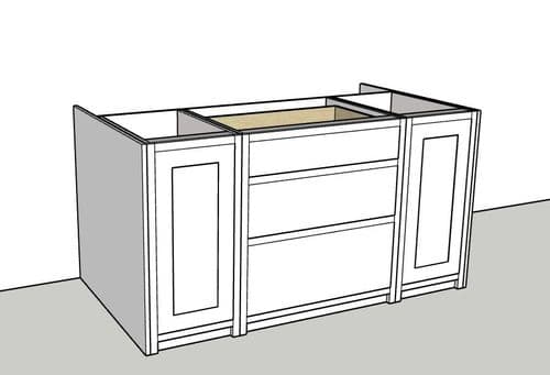 Island With Built In Room For Dining