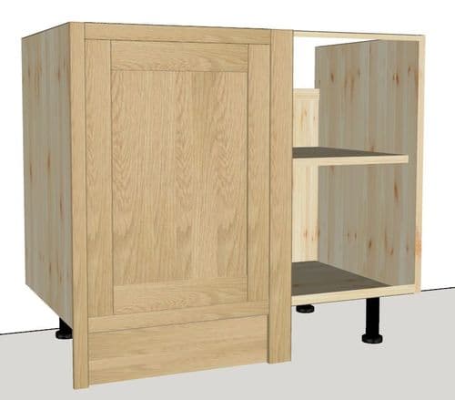 Oak Fronted 1000mm return base unit