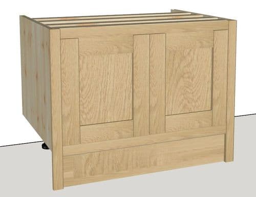 Oak Fronted 2 Door Belfast Base unit 800mm Wide