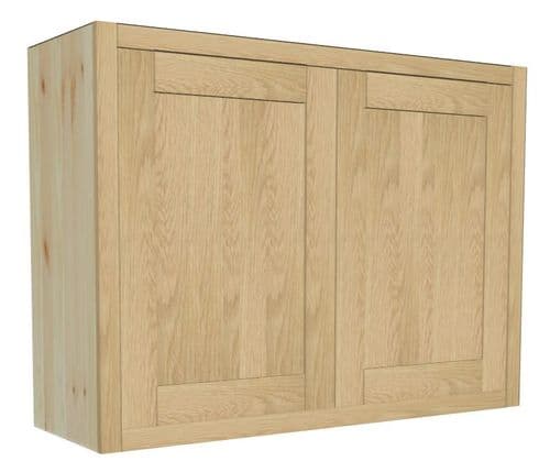 Oak Fronted 2 Door Wall Unit 1000mm Wide