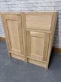 Oak Fronted Double Oven Larder unit 600mm Wide