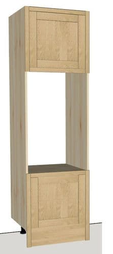 Oak Fronted Double Oven Larder unit 600mm Wide