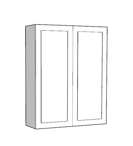 Overlay Style Pine 1000mm 2 Door Counter Top Storage Larder Unit