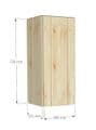 Overlay Style Pine 300mm Wide  1 Door Kitchen Wall Unit
