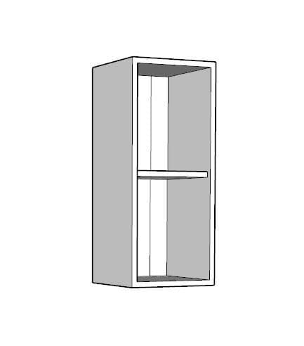 Overlay Style Pine 300mm Wide Open Kitchen Wall Unit