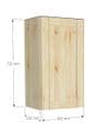 Overlay Style Pine 400mm Wide 1 Door Kitchen Wall Unit