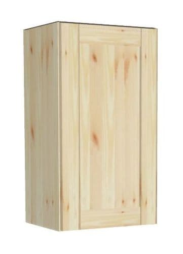 Overlay Style Pine 400mm Wide 1 Door Kitchen Wall Unit