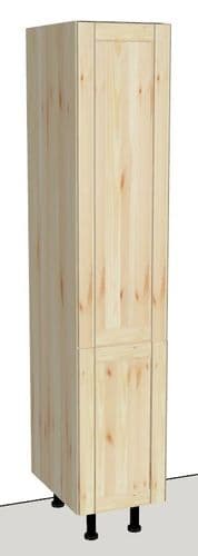Overlay Style Pine 400mm Wide Kitchen Larder Unit