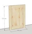 Overlay Style Pine 450mm Wide Integrated Door