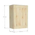 Overlay Style Pine 500mm Wide 1 Door Kitchen Wall Unit
