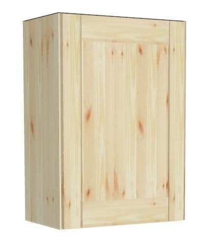 Overlay Style Pine 500mm Wide 1 Door Kitchen Wall Unit