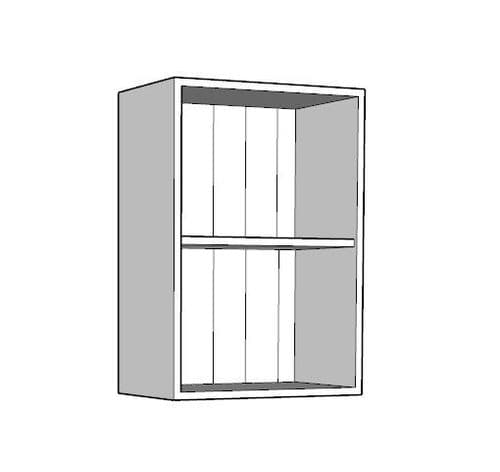 Overlay Style Pine 500mm Wide Open Kitchen Wall Unit