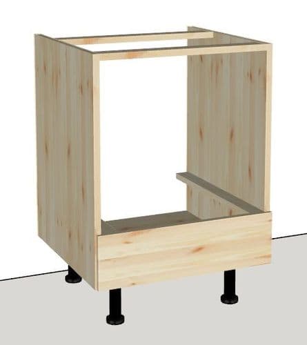 Overlay Style Pine 600mm Wide Cooker Base Housing Unit