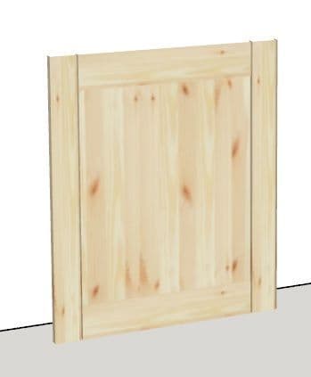 Overlay Style Pine 600mm Wide Integrated Door