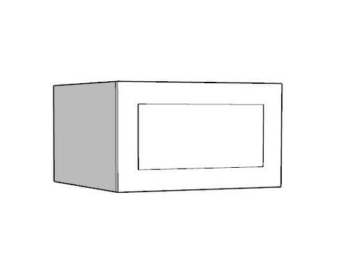 Overlay Style Pine 600mm Wide Kitchen Larder Unit Top Box